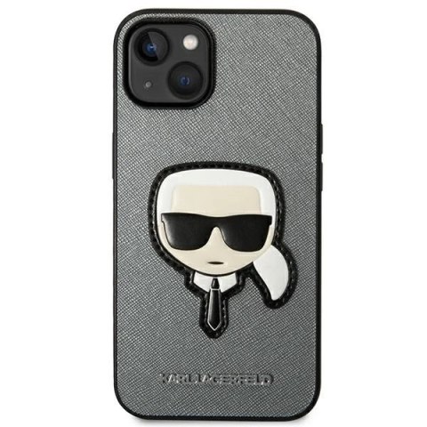 Etui Karl Lagerfeld KLHCP14MSAPKHG do iPhone 14 Plus 6,7" hardcase Saffiano Karl`s Head Patch