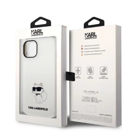 Etui Karl Lagerfeld KLHCP14MSNCHBCH do iPhone 14 Plus 6,7" hardcase Silicone Choupette