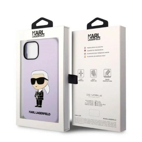 Etui Karl Lagerfeld KLHCP14MSNIKBCU do Apple iPhone 14 Plus 6,7" hardcase Silicone Ikonik