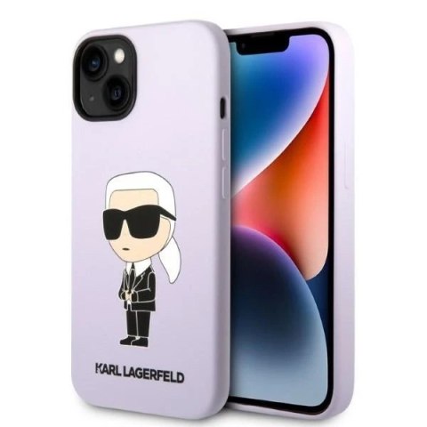 Etui Karl Lagerfeld KLHCP14MSNIKBCU do Apple iPhone 14 Plus 6,7" hardcase Silicone Ikonik