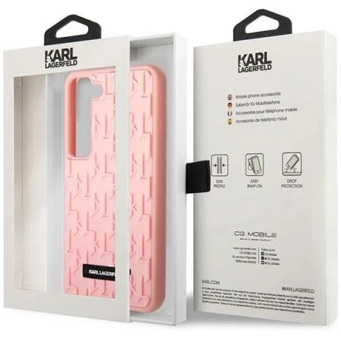 Etui Karl Lagerfeld KLHCS23MRUPKLPP do Samsung Galaxy S23+ Plus S916 hardcase 3D Monogram