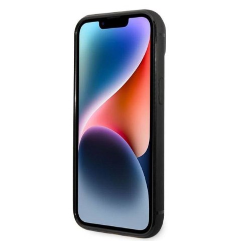 Etui ochronne na telefon Karl Lagerfeld KLHCP14SCSSK do Apple iPhone 14 6,1" hardcase czarny/black Signature Logo Cardslot