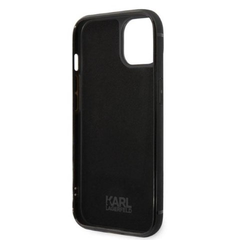 Etui ochronne na telefon Karl Lagerfeld KLHCP14SCSSK do Apple iPhone 14 6,1" hardcase czarny/black Signature Logo Cardslot