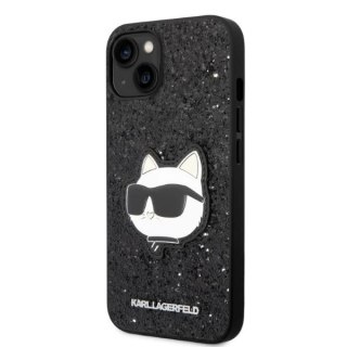 Etui ochronne na telefon Karl Lagerfeld KLHCP14SG2CPK do Apple iPhone 14 6,1" czarny/black hardcase Glitter Choupette Patch