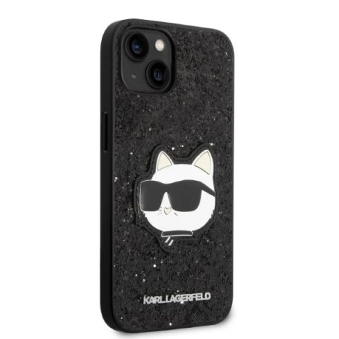 Etui ochronne na telefon Karl Lagerfeld KLHCP14SG2CPK do Apple iPhone 14 6,1" czarny/black hardcase Glitter Choupette Patch