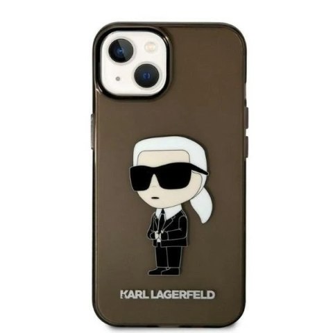 Etui ochronne na telefon Karl Lagerfeld KLHCP14SHNIKTCK do Apple iPhone 14 6,1" czarny/black hardcase Ikonik Karl Lagerfeld