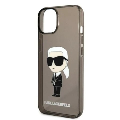 Etui ochronne na telefon Karl Lagerfeld KLHCP14SHNIKTCK do Apple iPhone 14 6,1" czarny/black hardcase Ikonik Karl Lagerfeld