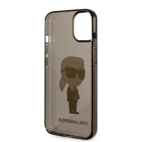 Etui ochronne na telefon Karl Lagerfeld KLHCP14SHNIKTCK do Apple iPhone 14 6,1" czarny/black hardcase Ikonik Karl Lagerfeld