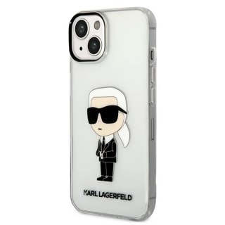 Etui ochronne na telefon Karl Lagerfeld KLHCP14SHNIKTCT do Apple iPhone 14 6,1" transparent hardcase Ikonik Karl Lagerfeld