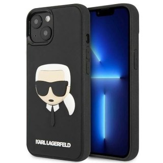 Etui ochronne na telefon Karl Lagerfeld KLHCP14SKH3DBK do Apple iPhone 14 6,1" czarny/black hardcase 3D Rubber Karl`s Head