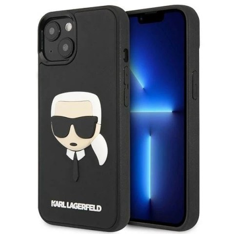 Etui ochronne na telefon Karl Lagerfeld KLHCP14SKH3DBK do Apple iPhone 14 6,1" czarny/black hardcase 3D Rubber Karl`s Head