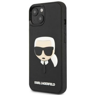 Etui ochronne na telefon Karl Lagerfeld KLHCP14SKH3DBK do Apple iPhone 14 6,1" czarny/black hardcase 3D Rubber Karl`s Head