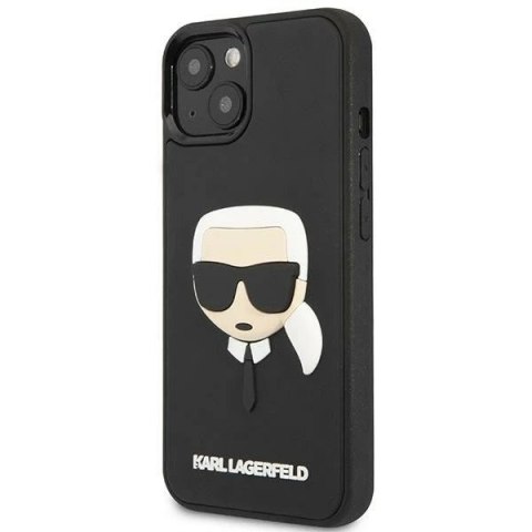 Etui ochronne na telefon Karl Lagerfeld KLHCP14SKH3DBK do Apple iPhone 14 6,1" czarny/black hardcase 3D Rubber Karl`s Head
