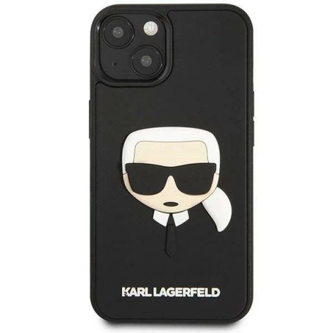 Etui ochronne na telefon Karl Lagerfeld KLHCP14SKH3DBK do Apple iPhone 14 6,1" czarny/black hardcase 3D Rubber Karl`s Head