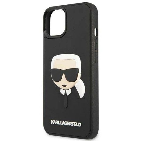 Etui ochronne na telefon Karl Lagerfeld KLHCP14SKH3DBK do Apple iPhone 14 6,1" czarny/black hardcase 3D Rubber Karl`s Head