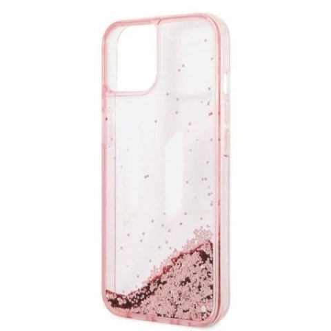 Etui ochronne na telefon Karl Lagerfeld KLHCP14SLBKLCP do Apple iPhone 14 6,1" różowy/pink hardcase Liquid Glitter Big KL