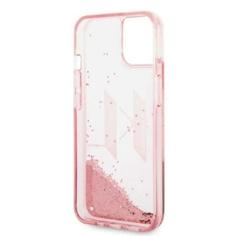 Etui ochronne na telefon Karl Lagerfeld KLHCP14SLBKLCP do Apple iPhone 14 6,1" różowy/pink hardcase Liquid Glitter Big KL