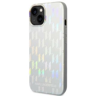 Etui ochronne na telefon Karl Lagerfeld KLHCP14SLGMMSV3 do Apple iPhone 14 6,1" hardcase srebrny/silver Monogram Iridescent