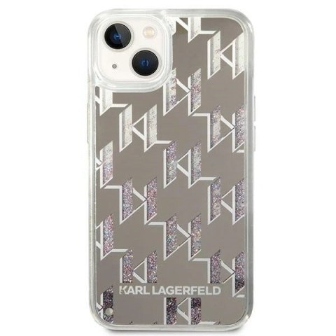 Etui ochronne na telefon Karl Lagerfeld KLHCP14SLMNMS do Apple iPhone 14 6,1" hardcase srebrny/silver Liquid Glitter Monogram