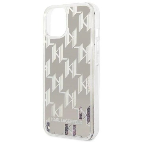Etui ochronne na telefon Karl Lagerfeld KLHCP14SLMNMS do Apple iPhone 14 6,1" hardcase srebrny/silver Liquid Glitter Monogram