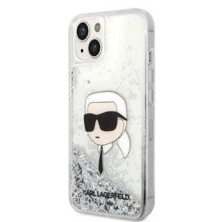 Etui ochronne na telefon Karl Lagerfeld KLHCP14SLNKHCH do Apple iPhone 14 6,1" srebrny/silver hardcase Glitter Karl Head