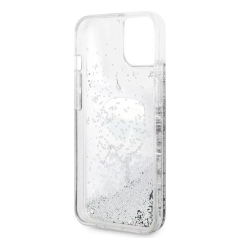 Etui ochronne na telefon Karl Lagerfeld KLHCP14SLNKHCH do Apple iPhone 14 6,1" srebrny/silver hardcase Glitter Karl Head