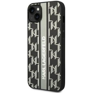 Etui ochronne na telefon Karl Lagerfeld KLHCP14SPGKLSKG do Apple iPhone 14 6,1" hardcase szary/grey Monogram Stripe