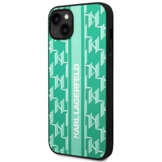 Etui ochronne na telefon Karl Lagerfeld KLHCP14SPGKLSKN do Apple iPhone 14 6,1" hardcase zielony/green Monogram Stripe