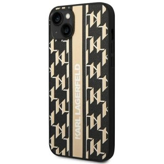 Etui ochronne na telefon Karl Lagerfeld KLHCP14SPGKLSKW do Apple iPhone 14 6,1" hardcase brązowy/brown Monogram Stripe