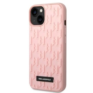Etui ochronne na telefon Karl Lagerfeld KLHCP14SRUPKLPP do Apple iPhone 14 6,1" hardcase różowy/pink 3D Monogram