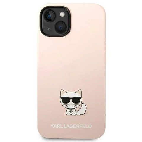 Etui ochronne na telefon Karl Lagerfeld KLHCP14SSLCTPI do Apple iPhone 14 6,1" hardcase jasnoróżowy/light pink Silicone Choupett