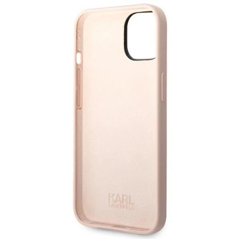 Etui ochronne na telefon Karl Lagerfeld KLHCP14SSLCTPI do Apple iPhone 14 6,1" hardcase jasnoróżowy/light pink Silicone Choupett