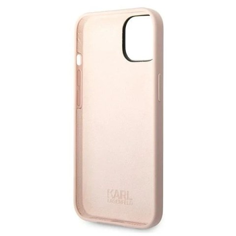 Etui ochronne na telefon Karl Lagerfeld KLHCP14SSLKHLP do Apple iPhone 14 6,1" hardcase różowy/pink Silicone Karl`s Head