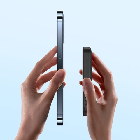 Powerbank magnetyczny Baseus 6000mAh 20W + kabel USB Typ C 60W 50cm czarny (PPCX020001)