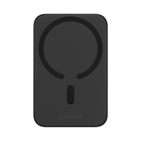 Powerbank magnetyczny Baseus 6000mAh 20W + kabel USB Typ C 60W 50cm czarny (PPCX020001)