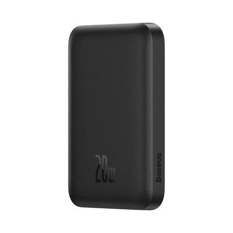 Powerbank magnetyczny Baseus 6000mAh 20W + kabel USB Typ C 60W 50cm czarny (PPCX020001)