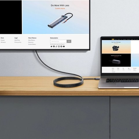 Przewód Baseus High Definition Series kabel HDMI 2.0 4K 60Hz 2m czarny (WKGQ020201)