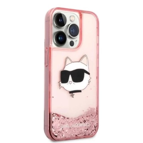 Etui Etui Karl Lagerfeld KLHCP14LLNCHCP do iPhone 14 Pro 6,1" hardcase Glitter Choupette Head
