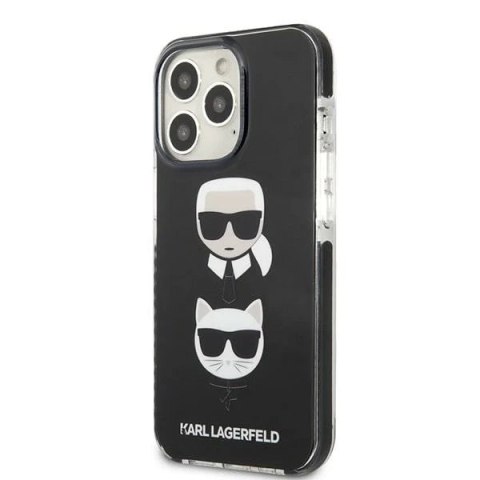 Etui Karl Lagerfeld KLHCP13XTPE2TK do iPhone 13 Pro Max 6,7" hardcase czarny/black Karl&Choupette Head