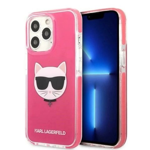 Etui Karl Lagerfeld KLHCP13XTPECPI do iPhone 13 Pro Max 6,7" hardcase Choupette Head