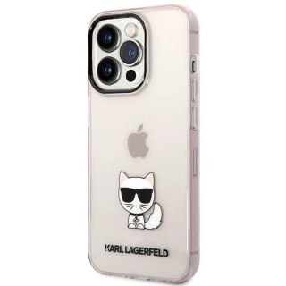Etui Karl Lagerfeld KLHCP14LCTTRI do iPhone 14 Pro 6,1" hardcase Transparent Choupette Body