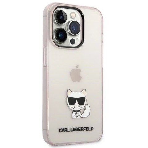 Etui Karl Lagerfeld KLHCP14LCTTRI do iPhone 14 Pro 6,1" hardcase Transparent Choupette Body