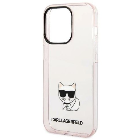 Etui Karl Lagerfeld KLHCP14LCTTRI do iPhone 14 Pro 6,1" hardcase Transparent Choupette Body