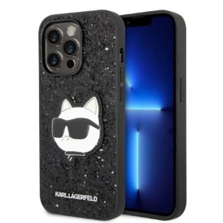Etui Karl Lagerfeld KLHCP14LG2CPK do iPhone 14 Pro 6,1" hardcase Glitter Choupette Patch