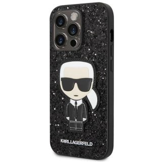 Etui Karl Lagerfeld KLHCP14LGFKPK do iPhone 14 Pro 6,1" hardcase Glitter Flakes Ikonik