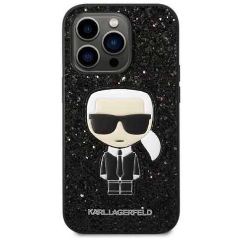 Etui Karl Lagerfeld KLHCP14LGFKPK do iPhone 14 Pro 6,1" hardcase Glitter Flakes Ikonik