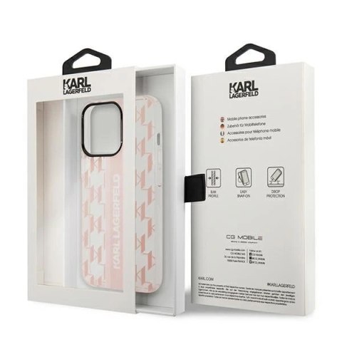 Etui Karl Lagerfeld KLHCP14LHKLSPCP do iPhone 14 Pro 6,1" hardcase Mono Vertical Stripe