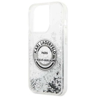 Etui Karl Lagerfeld KLHCP14LLCRSGRS do iPhone 14 Pro 6,1" hardcase Liquid Glitter RSG