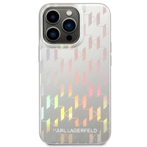 Etui Karl Lagerfeld KLHCP14LLGMMSV3 do iPhone 14 Pro 6,1" hardcase Monogram Iridescent