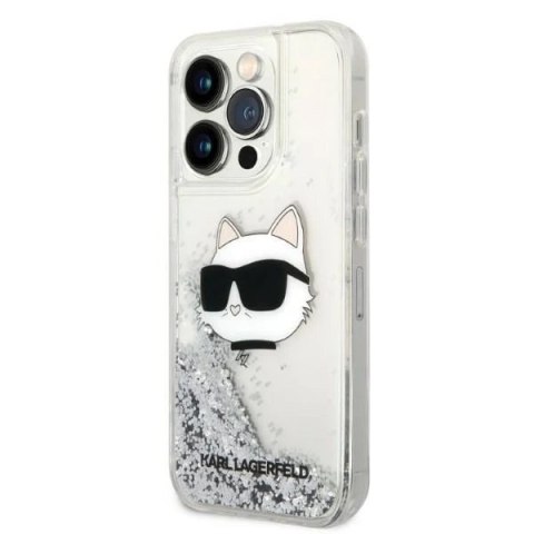Etui Karl Lagerfeld KLHCP14LLNCHCS do iPhone 14 Pro 6,1" hardcase Glitter Choupette Head